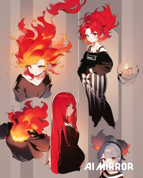 Fire Elemental Character Design, Phoenix Oc, Witch Drawing, Fantasy Comics, D&d Dungeons And Dragons, Modern Fantasy, Witch Art, Cool Wallpapers Art, Book Art Drawings