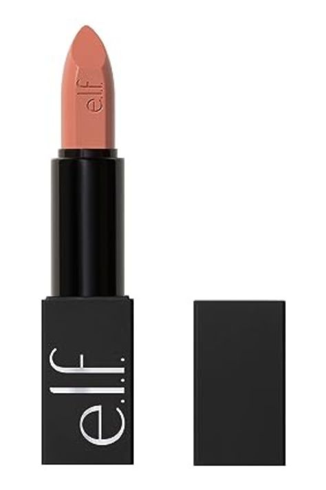 RICHLY PIGMENTED, BOLD LIPSTICK: Serve up your best O face with bold, satiny color in one single swipe that creates a satin finish. HYDRATING & LONG-LASTING FORMULA: e.l.f. Cosmetics’ O Face Satin Lipstick's creamy, long-lasting formula is infused with nourishing & hydrating squalane and jojoba esters for a super-comfortable, next-to-nothing feel. AVAILABLE IN 20 SHADES: e.l.f. O Face Satin Lipstick is available in 20 sultry shades. Dirty Talk is a beige pink. Elf Lipstick, Bold Lipstick, Creamy Lipstick, Formula E, Satin Lipstick, Beauty Product, Satin Finish, Cruelty Free, Beauty And Personal Care