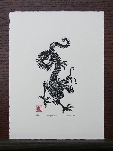 Dragon Linocut, Tigre Y Dragon, Targaryen Tattoo, Dragon Chino, Chinese Dragon Tattoos, Dragon Tattoo For Women, Arrow Tattoo, Dragon Tattoo Designs, Year Of The Dragon