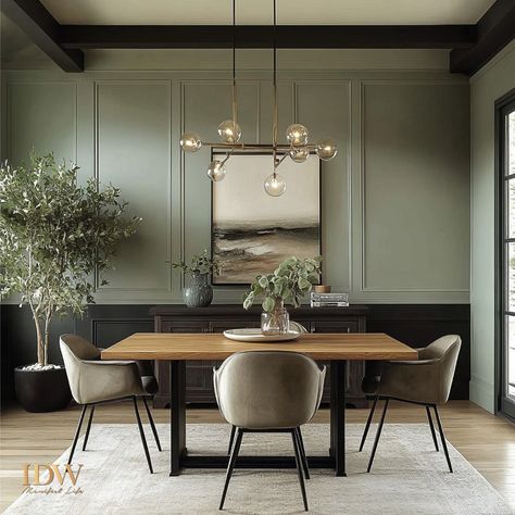 Struggling to Perfect Your Dining Area? Here’s How You Can Get It Right For first-time homeowners, decorating the dining area often feels tricky. Should the table be round or rectangular? How do you match chairs with the space? What about rugs, lighting, and decor? Many feel overwhelmed by these choices and worry about creating a cluttered or mismatched look. A well-designed dining area offers more than just aesthetics—it becomes the heart of family gatherings. This is where moments are sha... Sage Dining Table, Sage Dining Room, Conversation Space, Exposed Wood Beams, Big Yard, Tea Bar, Wrap Around Porch, Exposed Wood, Spiral Staircase