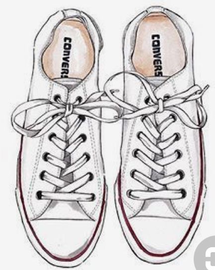 Good Objects, White All Stars, Converse All Star White, Converse Wedding Shoes, Shoes Illustration, Boots Slippers, Shoe Design Sketches, Shoes Drawing, Shoe Art