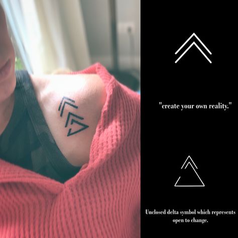 Small Tattoo Symbols With Meaning, Mens Tattoos Designs, Small Rune Tattoos, Tattoo Ideas For Change, Open To Change Symbol, Viking Symbol Create Your Own Reality, Symbol Of Change Tattoo, Meaningful Small Tattoos Men, Create Your Own Reality Symbol