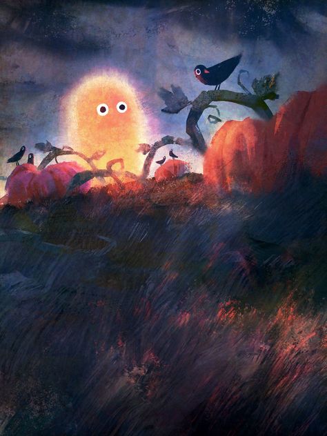 Brandon James, Illustration Art Kids, Night Illustration, James Scott, Ghost Light, Night Walk, Dark Energy, Childrens Illustrations, Children's Book Illustration