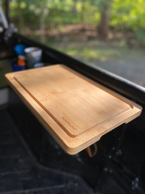 Tacoma Bedrail Table Hinged - Etsy Hinged Table, Tacoma Accessories, Shell Table, Tacoma Truck, Camping Needs, Space Saving Solutions, Compact Storage, Exeter, Outdoor Accessories