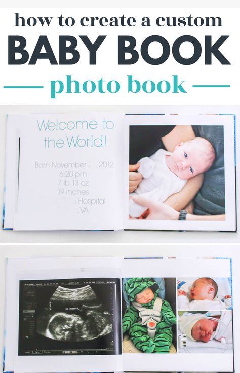 Baby's First Year Scrapbook, First Year Scrapbook, Best Photo Books, Year Scrapbook, How To Make Photo, Simple Layout, Budget Gift, Monthly Photos, Book Photo