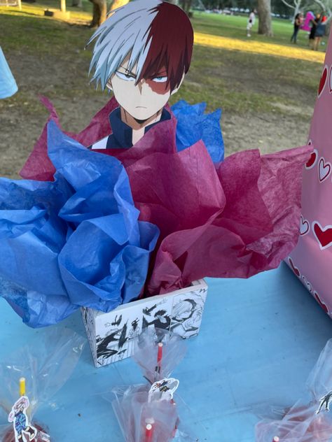 Party decorations of my hero academia Birthday Themes For Adults, Birthday Party Theme Decorations, 16th Birthday Party, Trunk Or Treat, 11th Birthday, Center Pieces, 9th Birthday, Girl Party, 10th Birthday