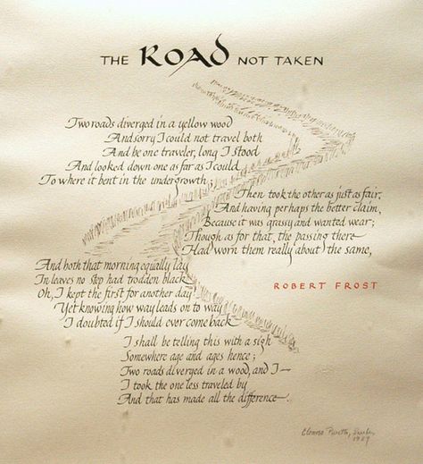 The Road Not Taken - Robert Frost Robert Frost Poems, The Road Not Taken, Best Poems, Robert Frost, Healthy Mind, Meaningful Words, Quotable Quotes, Poetry Quotes, Summer Camp