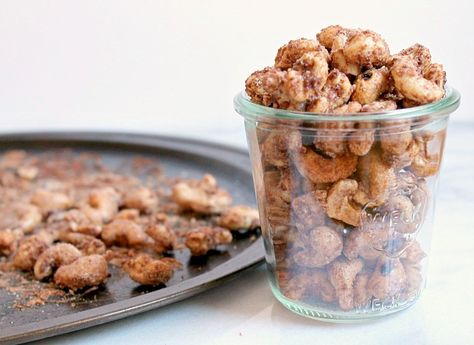 Cinnamon Sugar Cashews Recipe from Cooking with Books Cinnamon Sugar Recipes, Cashew Recipes, Breakfast Waffles, Roasted Cashews, Healthy Recipe Videos, Savory Breakfast, Roasted Sweet Potatoes, Cinnamon Sugar, Vegan Snacks