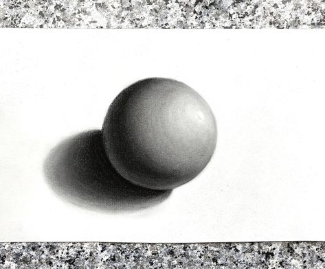 How to Shade a Sphere with Charcoal Pencils in 10 Steps Shaded Sphere Drawing, Pencil Shading Exercises, How To Draw A Sphere, Circle Shading, Sphere Sketch, Sphere Shading, Shaded Sphere, Sphere Drawing, Art Teaching Resources