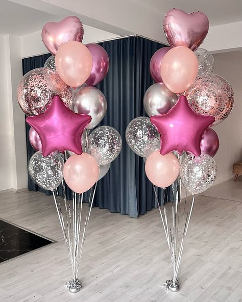 Balloon Aesthetic, Helium Balloons Birthday, Parties Themes, My 21st Birthday, 20th Bday, Birthday 21, Valentines Balloons, 13 Birthday, Birthday Collage