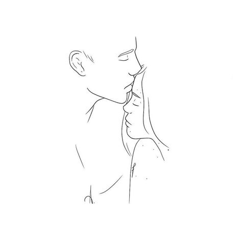 Minimalist Drawing, Artist Sketches, Contour Drawing, Outline Art, Couple Drawings, Love Drawings, Line Art Drawings, Draw Drawing, Art Drawings Simple