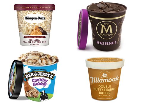 We uncovered the unhealthiest ice cream pints that are sold nationwide. Find out which ice cream brands' flavors are the worst for your waistline. Best Ice Cream Brand, Hazelnut Ice Cream, Grocery Shelves, Almond Ice Cream, Banana Butter, Ice Cream Companies, Pint Of Ice Cream, Instant Breakfast, Ice Cream Packaging