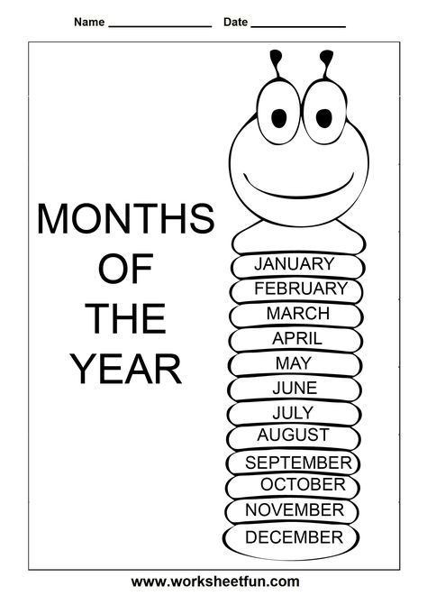 months of the year English Activities For Kids, Preschool Planning, First Grade Worksheets, English Worksheets For Kids, English Lessons For Kids, Months Of The Year, Preschool Lessons, Free Printable Worksheets, Kids Learning Activities