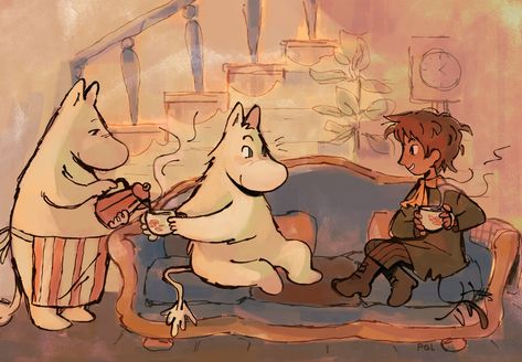 Moomin X Snufkin Fanart, Moomin Valley Fanart, Moomintroll X Snufkin, Snufmin Fanart, Joxter Fanart, Moominvalley Fanart, Moomin X Snufkin, Joxter Moomin, Snufkin X Moomin