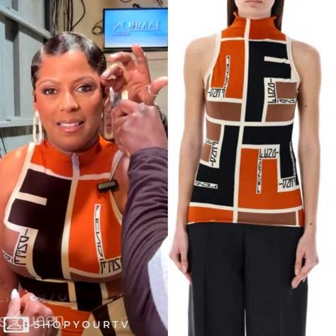 Tamron Hall Show: April 2024 Tamron Hall’s Colorblock Strapless Turtleneck Tamron Hall, Escape The Night, 19 Kids And Counting, A Discovery Of Witches, The Daily Show, Downward Dog, 90 Day Fiance, Family Feud, Brooklyn Nine Nine