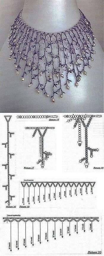 Diy Necklace Patterns, Beaded Necklace Patterns, Beaded Jewelry Tutorials, Necklace Patterns, Seed Bead Tutorial, Beaded Bracelet Patterns, Beaded Jewelry Patterns, Jewelry Making Tutorials, Beading Tutorials