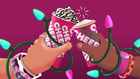 Dunkin' Donuts 'Cheers' on Behance Donut Animation, Dunkin Christmas, Dunkin Donuts Logo, Dunkin Donuts Gift Card, Graphics Illustration, Christmas Postcard, Motion Graphics, Graphic Illustration, Donuts