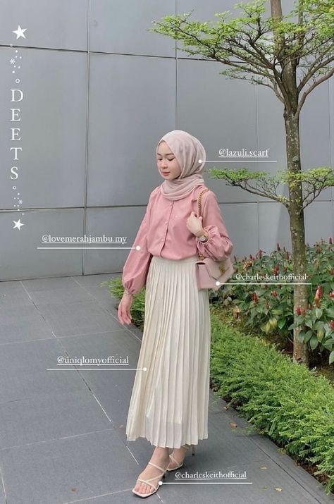 Pink Skirt Outfits, Pink Hijab, Outfits Muslim, Muslim Outfits Casual, Fashion Top Outfits, Style Hijab, Ootd Dress, Hijabi Outfits Casual, Muslim Outfits