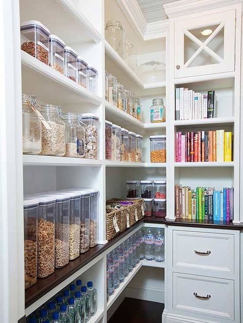 Walk In Pantry Ideas, Organization Pantry, Perfect Pantry, Organized Pantry, Perfectly Organized, Small Pantry, Kitchen Pantry Design, Diy Kitchen Storage, Pantry Shelf