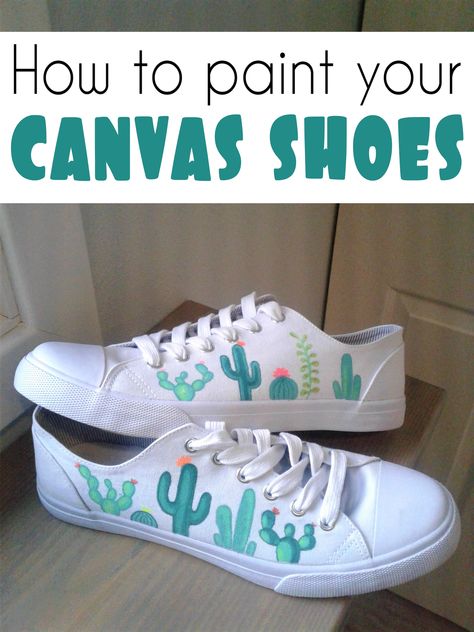 How to turn you basic white canvas shoes into some fun shoes in any theme!  #canvas #shoes #paint #diycrafts Painted Vans Diy Easy, Painted Shoes Diy Easy, Paint Canvas Shoes, Shoe Doodles, Drawing On Shoes, Canvas Shoes Diy, Doodle Shoes, Paint Shoes, Decorating Shoes