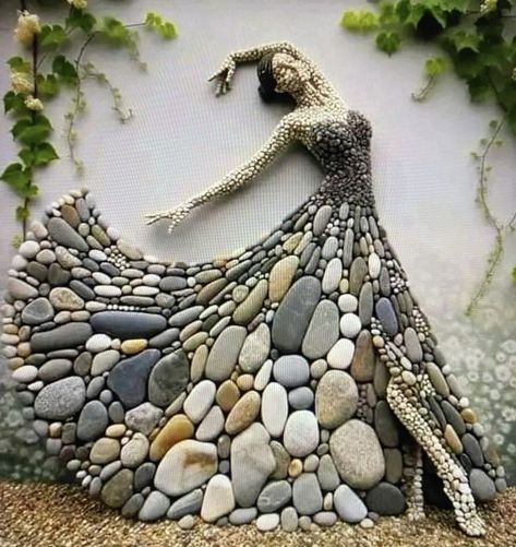 Stone Pictures Pebble Art, Driftwood Art Diy, Garden Rock Art, Stone Art Painting, Stone Pictures, Stone Crafts, Sea Glass Art, Rock Crafts, Painted Stones