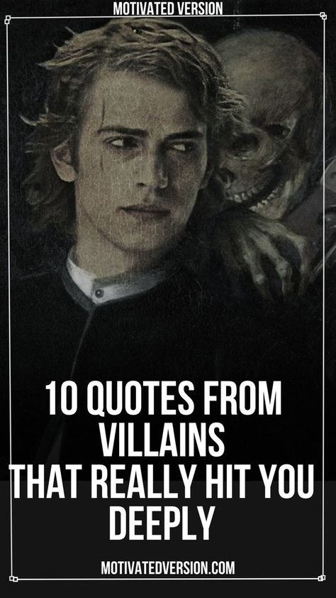 10 Quotes From Villains That Really Hit You Deeply Being Villain Quotes, Movie Motivational Quotes, Laughing At Me Quotes, Destroying Character Quotes, I Question Everything Quotes, Fatalistic Quotes, Favourite Quote Inspirational, Characterless Quotes, Coldest Quotes Ever