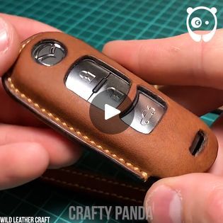 How to make a car key leather case | How to make a car key leather case Partner: Wild Leather Craft YT: https://youtu.be/z9cS38ws6q4 | By Crafty SchoolFacebook Leather Key Case, Cases Diy, Leather Key Fobs, Key Case, Leather Key, Car Keys, Key Fob, Leather Craft, A Car