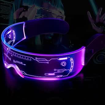 Cyberpunk Goggles, Led Visor Glasses, Cyberpunk Glasses, Cosplay Glasses, Futuristic Glasses, Carnival Glasses, Glowing Glasses, Visor Glasses, Rave Gear