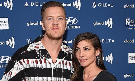 Imagine Dragons singer Dan Reynolds reveals that he and wife Aja Volkman have separated | Daily Mail Online Aja Volkman, Dan Reynolds, Imagine Dragons, Lead Singer, Daily Mail, Movie Posters, Film Posters