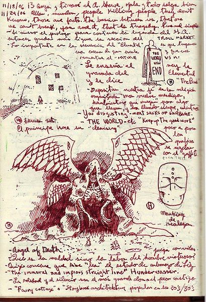 Hellboy II-The Golden army Guillermo Del Toro Art, Skull Furniture, Night Creatures, Book Notes, Monster Book Of Monsters, Commonplace Book, Cabinet Of Curiosities, Arte Sketchbook, Arte Inspo