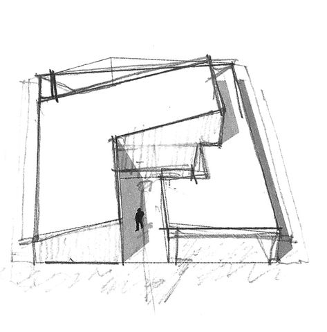 House in San Marino Funes Hills,Sketch 1 Natural Lighting Architecture, Lighting Architecture, Architectural Graphics, Concept Models Architecture, Conceptual Architecture, Architecture Concept Diagram, Architecture Sketchbook, Arch Model, Architecture Design Sketch