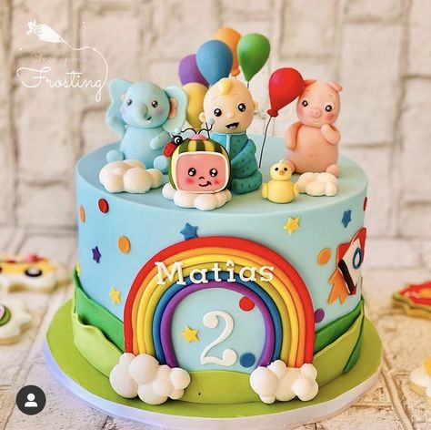 Coconelon Girl Cake, Cocomelon Cake Ideas For Boy, Cocomelon Birthday Cake Boy, Coco Melon Theme Cake, Coco Melon Cake Ideas, Cocomelon Cake Design, Cocomelon Cake Ideas, Cocomelon Theme Cake, Cake Cocomelon