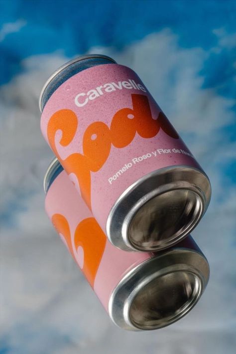 Caravelle Brewery's Soda Packaging Is Straight To The Point Soda Packaging, Brewery Logo, Soda Flavors, Drink Labels, Dirty Martini, Tea Packaging, Beverage Packaging, Branding Packaging, Soda Can