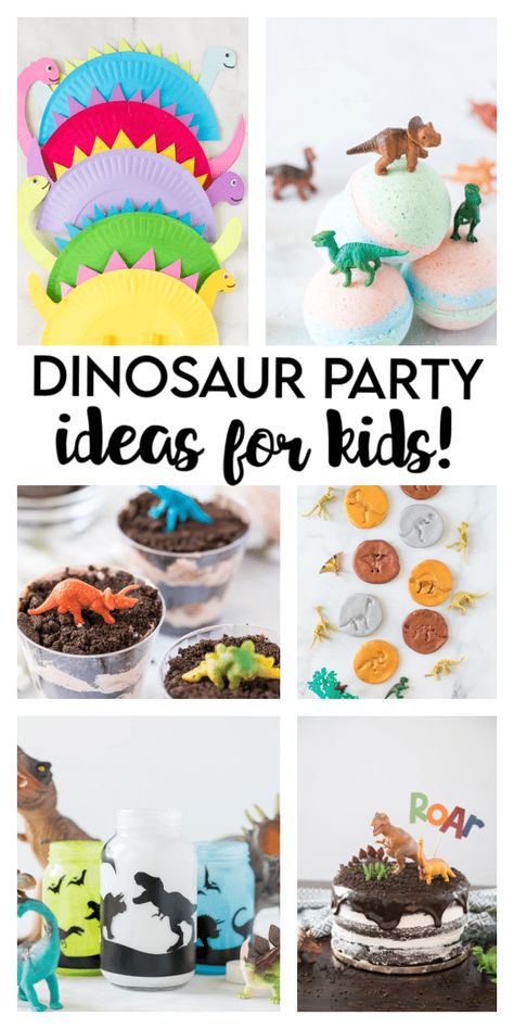 Dinosaur Birthday Party Snack Ideas, Dinosaur Party Decor Ideas, 2 Year Birthday Dinosaur, Dino Birthday Party Food Dinosaur Snacks, Easy Dinosaur Birthday Party Ideas, Dinosaur Birthday Crafts, Dinasour Birthday Activities, Dino Inspired Food, Dinosaur Birthday Party Decorations 1st