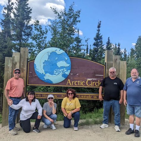 The Arctic circle #havefunluvnlifeandtravel #havefunluvnlife Prudhoe Bay Alaska, Yukon River, 15th Anniversary, Alaska Travel, Arctic Circle, Bike Ride, Alaska, The Road, Around The Worlds