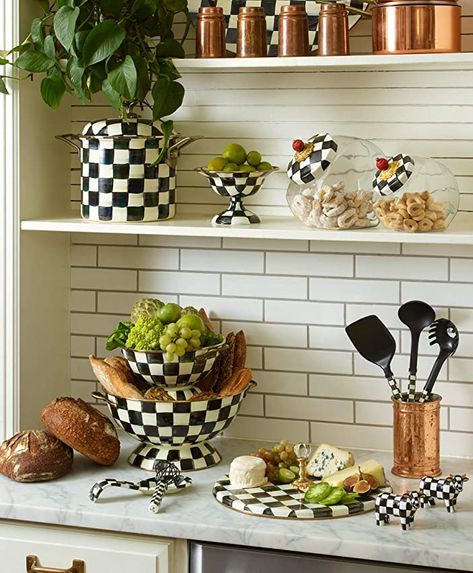 Amazon.com: MacKenzie-Childs Boho Western Farmhouse, Mackenzie Childs Kitchen, Checkered Kitchen, Checkered Board, Crane Estate, Western Farmhouse, Kitchen Boho, Mackenzie Childs Inspired, Cheese Course