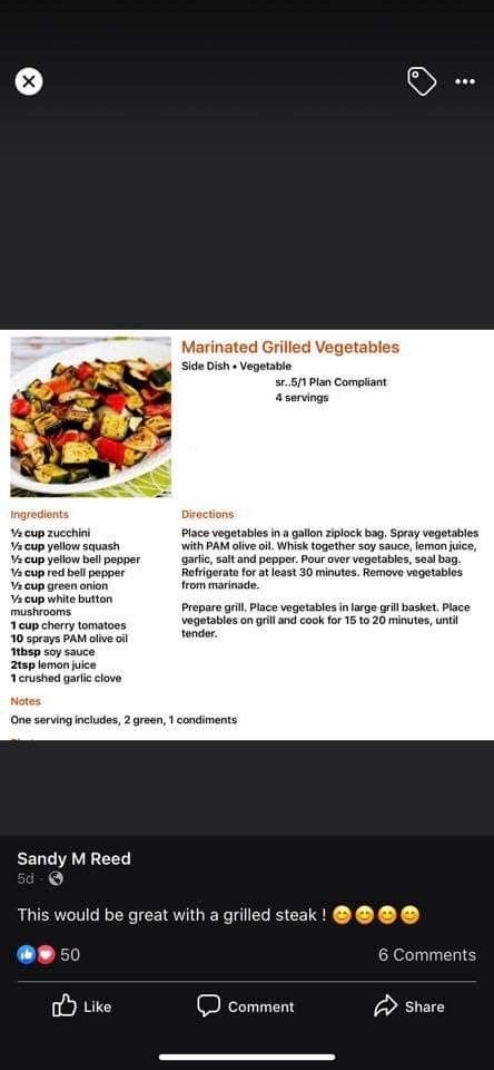 Optavia Lean & Green: Marinated Grilled Vegetables Marinated Grilled Vegetables, Optivia Recipes, Fueling Hacks, Bright Line Eating Recipes, Lean Protein Meals, Optavia Recipes, Lean And Green, Green Meals, Green Recipes