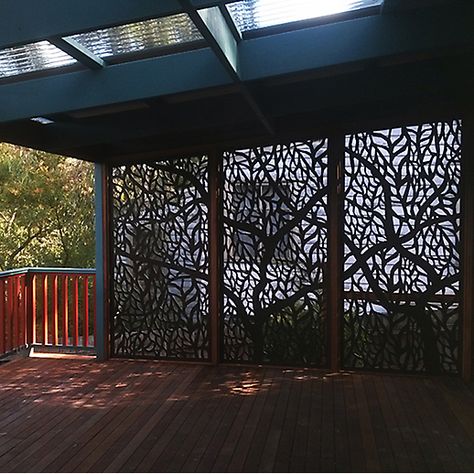 Decorative Screens Outdoor, Laser Cut Wall Art, Decorative Screen Panels, Exterior Wall Cladding, Laser Cut Screens, Outdoor Screens, Garden Screening, Brick Exterior House, Outdoor Privacy