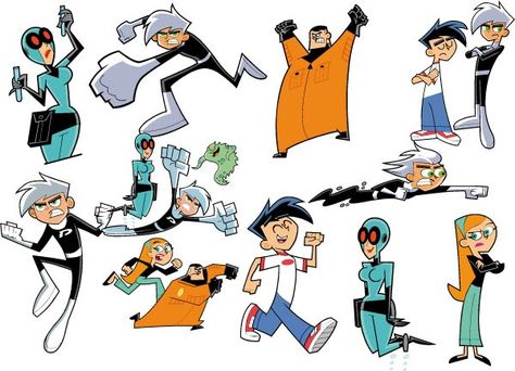 Danny Phantom Danny Phantom Parents, Danny Phantom Character Design, Calarts Portfolio, Danny Phantom Characters, Dany Phantom, Stephen Silver, Danny Fenton, It Will Get Better, Fairly Odd Parents