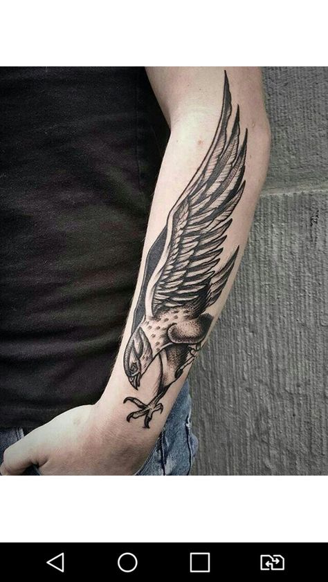 Eagle Wing Tattoos, Falcon Tattoo, Wing Tattoo Men, Forearm Tattoo Quotes, Outer Forearm Tattoo, Catrina Tattoo, Hawk Tattoo, Tattoos Mandala, Forearm Sleeve Tattoos