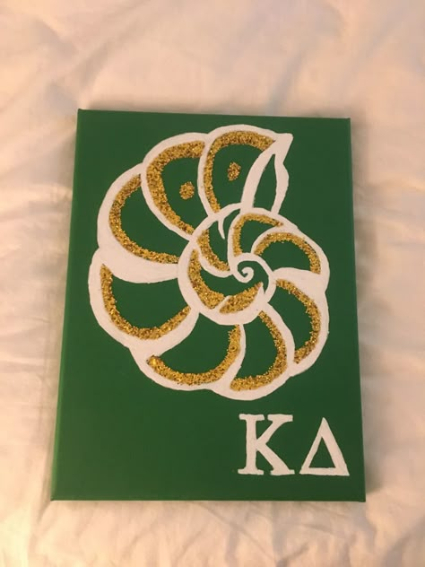 Sorority Canvas Kappa Delta, Kappa Delta Big Little Basket, Kd Painting, Kappa Delta Canvas Painting, Kappa Delta Paintings, Kappa Delta Canvas, Kappa Delta Crafts, Kappa Delta Gifts, Sorority Canvas Paintings