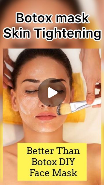 Diy Botox, Skin Tightening Face Mask, Tightening Face Mask, Homemade Face Pack, For Skin Tightening, Tighten Facial Skin, Skin Tightening Cream, Skin Tightening Treatments, Skin Tightening Face