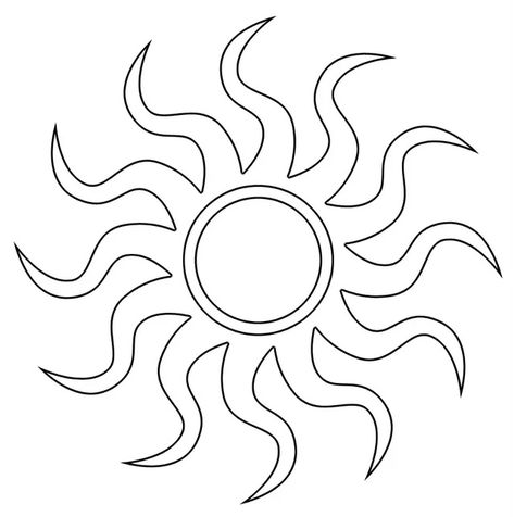 Half Sun Outline Tattoo, Sun Outline Tattoo, Sun Outline, Half Sun, Outline Tattoo, Sun, Tattoos