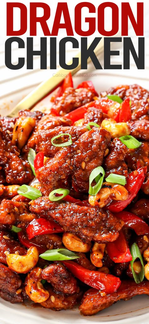 Yummy Summer Dinner Recipes, Random Food Recipes, Dinners For Big Families, Dragon Chicken, Cake Pizza, Chinese Buffet, College Food, Homemade Chinese Food, Spicy Chicken Recipes