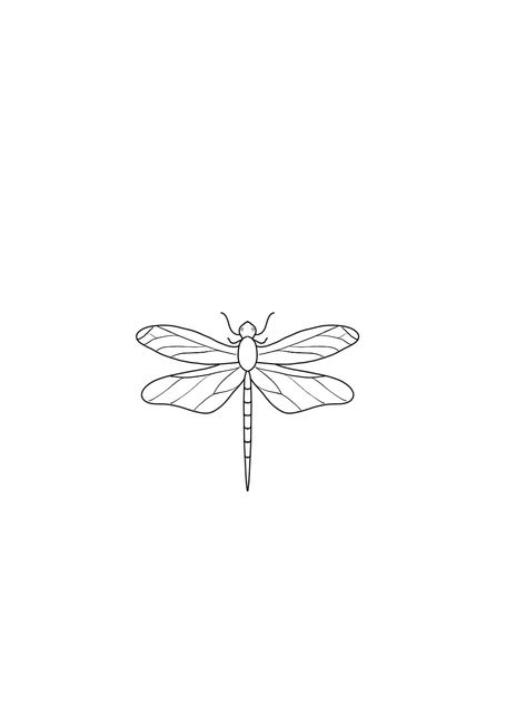 Fine Line Dragonfly, Fine Line Dragonfly Tattoo, Small Dragonfly Tattoo, Autumn Tattoo, Dragonfly Tattoo Design, Cute Tiny Tattoos, Horror Tattoo, Dragonfly Tattoo, Tattoo Portfolio