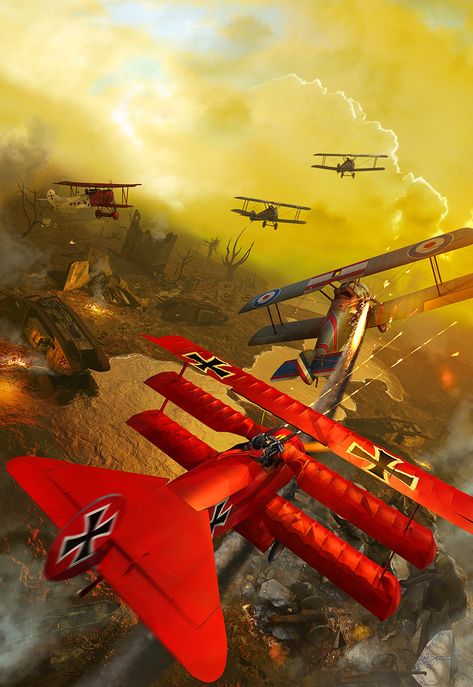 ArtStation - Red Baron, Kurt Miller Manfred Von Richthofen, The Red Baron, Red Baron, Circus, Red