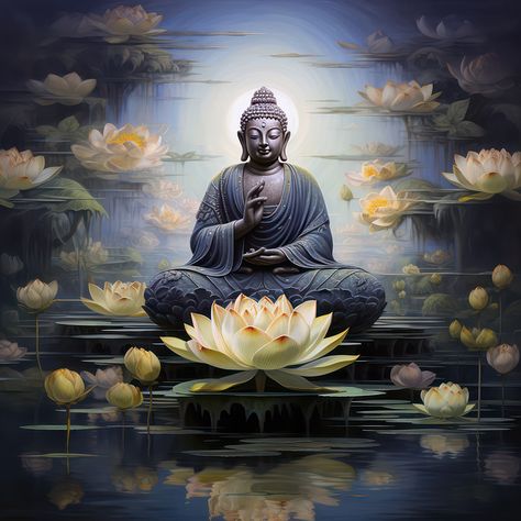 Download this free illustration of Buddha Meditation Zen Water from Pixabay's vast library of royalty-free stock images, videos and music. Lily Lotus, Buddha Zen, Lotus Pond, Zen Buddhism, Buddha Meditation, Zen Meditation, Full Time Artist, Meditation Stones, Free Illustration