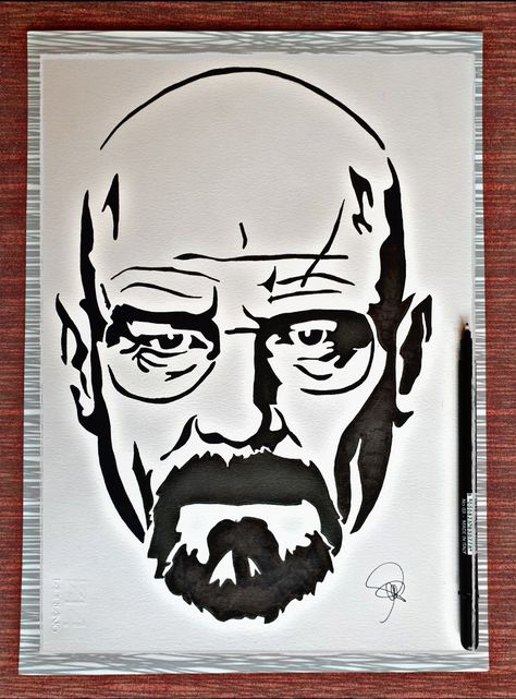 Heisenberg Heisenberg Drawing, Sketches Simple, Tattoo Stencils, Art Drawings Sketches Simple, Beautiful Nature Scenes, Breaking Bad, Beautiful Tattoos, Nature Scenes, Pencil Art