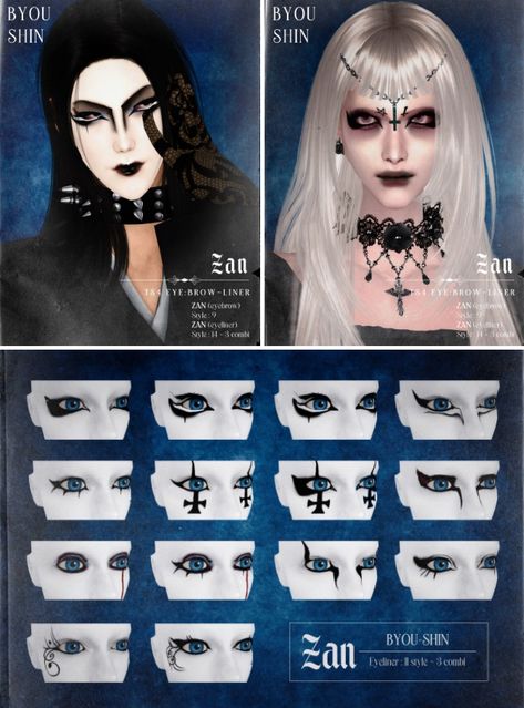 Corpse Paint Sims 4 Cc, Sims 4 Cc Stretched Septum, Sims 4 Stretched Septum, Trad Goth Cc Sims 4, Sims 4 Ghost Band Cc, Cybergoth Sims 4 Cc, Sims Gothic Cc, Goth Makeup Sims 4 Cc, Ts4 Demon Cc