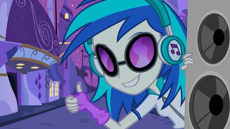 Dj Pon 3, Vinyl Scratch, Rainbow Rocks, My Little Pony Equestria, Equestria Girls, Thumbs Up, My Little Pony, Dj, Rainbow